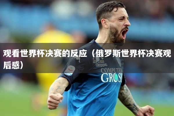 观看世界杯决赛的反应（俄罗斯世界杯决赛观后感）