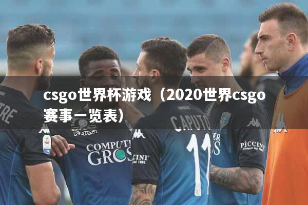 csgo世界杯游戏（2020世界csgo赛事一览表）