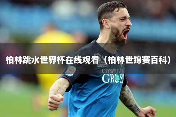 柏林跳水世界杯在线观看（柏林世锦赛百科）